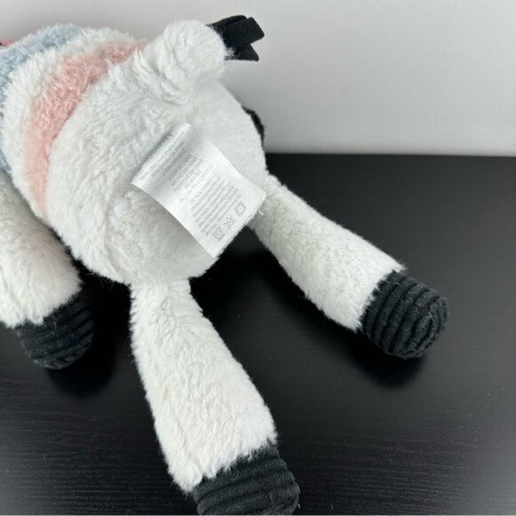 Lambs & Ivy Jazzy Jungle Plh Colorful Zebra Stuffed Animal Toy 15 Pink Blue - Picture 6 of 8